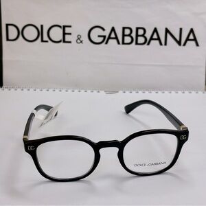 New Dolce and Gabbana DG5057 501 Black Prescription Eyeglasses